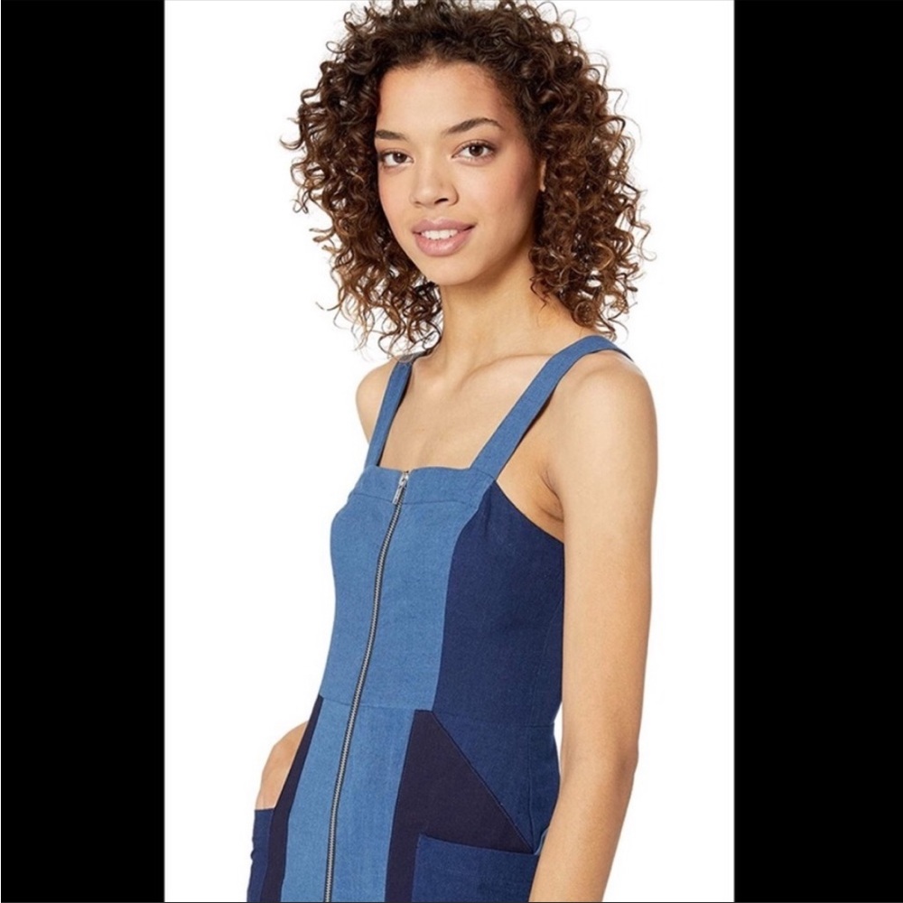 Bcbgeneration Patchwork Lightweight Denim Blue Ch… - image 3